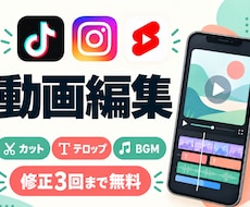 3000円~！即対応！動画編集します イメージ1