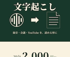 文字起こしを整形・読める形に仕上げます イメージ1