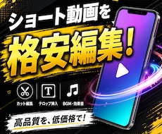 格安でショート動画を編集します イメージ1