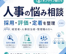採用・評価・定着など人事の悩みを一緒に整理します イメージ1