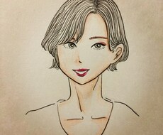 アイコン・プレゼントにオススメ♪似顔絵描きます イメージ1