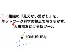 ネットワーク分析で組織の相関図を可視化します 独自のアルゴリズムで組織の「つながり」をグラフ化します