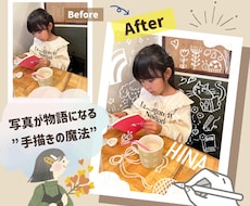 写真に優しい手描きの魔法をかけます イメージ1