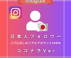 インスタの日本人フォロワー増加！100人増やします イメージ1