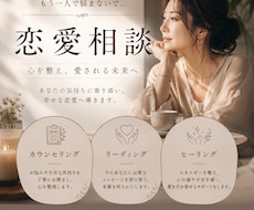 リーディング&ヒーリング併用/恋愛相談お聞きします イメージ1