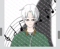 お洒落でエモい音楽系の男の子を描き【完成品】ます イメージ1