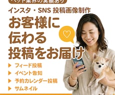 ペット事業様のインスタ・SNS投稿画像を制作します スタイルと色を選ぶだけ。ブランドに合ったデザインを制作