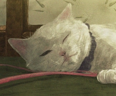 油絵のような猫ちゃんのデジタルイラストを作成します イメージ1
