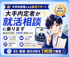 大手内定者が就活相談に乗ります イメージ1