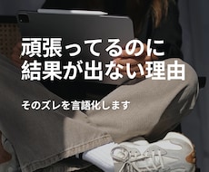 うまくいかない原因、ズレを言語化します イメージ1