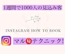 インスタグラムで濃い見込客を集客する方法を教えます 1週間で1000人の見込客を集客するマル秘テクニックを伝授！