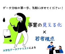 事業の見える化×学生目線で売上サポートします イメージ1