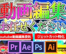 youtube動画のカット編集します ジェットカット30分以内3000円！