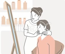 美容・サロン関係のイラスト作成します 分かりやすく、シンプルな作風を提供します。