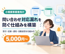 問い合わせ対応漏れを防ぐ仕組みを構築します イメージ1