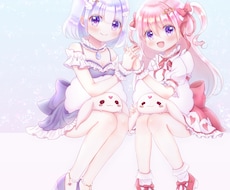 可愛い♪萌え系の１枚イラスト制作致します 可愛くて萌える、見るだけで幸せな気分になる絵はいかがですか？