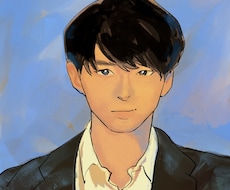 油絵風の似顔絵イラストを描きます イメージ1