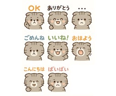 愛猫のお写真からLINEスタンプ作成します イメージ1