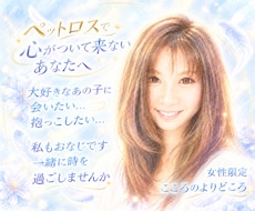 ペットロス…心がついて来ないあなたに寄り添います 大切なあの子に…｢会いたい｣｢抱っこしたい｣私も同じ想いです