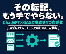 ChatGPT×GASで手作業の業務を自動化します イメージ1