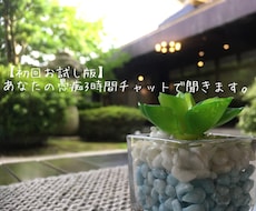 初回お試し あなたの愚痴3時間チャットで聞きます イメージ1