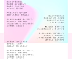 オリジナル曲に歌詞をつけます イメージ1