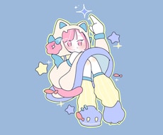 商用利用OK！ゆるかわな女の子のアイコン描きます イメージ1
