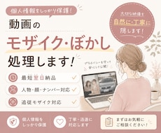 動画のモザイク処理できます イメージ1