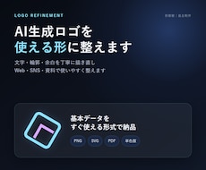 AI生成ロゴを商用データへ描き直します イメージ1