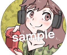 バストアップのアニメ風見やすいアイコン作成します イメージ1