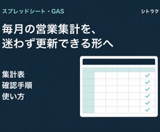 営業CSVの集計・管理を改善します イメージ1