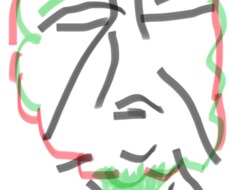 10秒くらいで描いたような似顔絵書きます イメージ1