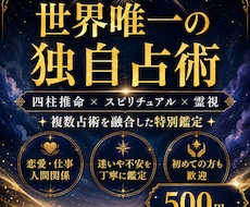 占い 四柱推命＋スピリチュアル＋霊視で占います イメージ1