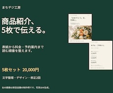 商品・サービスの紹介画像を5枚セットで制作します イメージ1