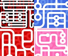 社名・名前を使って摩訶不思議なアイコン作ります 幾何学的な摩訶不思議なアイコンデザイン