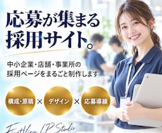 応募が集まる採用サイト・採用ページを制作します イメージ1
