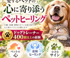 愛するペットの心に寄り添いヒーリングします イメージ1