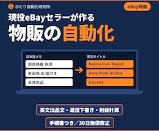 現役eBayセラーが物販をAIで自動化します イメージ1