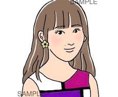絵を描くのが苦手！SNS映えのアイコン画像描きます ビンテージファッションを着た、あなた専用のSNSアイコンを！