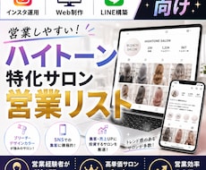 営業しやすいハイトーン専門サロンリストを売ります イメージ1
