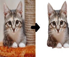 画像や写真の白抜き・透過加工します
