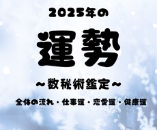 数秘術で今年の運勢占います イメージ1