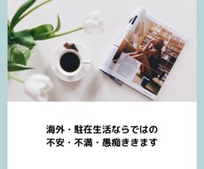 海外・駐在生活ならではの不満愚痴聴きます イメージ1