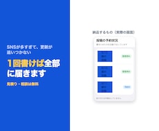 SNSの投稿をまとめて予約投稿できるようにします イメージ1