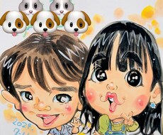 手描き似顔絵をお描きします イメージ1