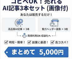 高品質コンテンツ記事３本を丸投げ作成代行します イメージ1