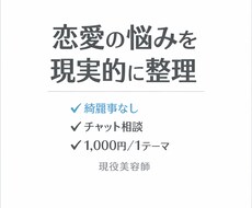 綺麗事なしで恋愛の悩みを聞きます イメージ1
