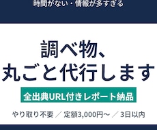面倒な調べ物・リサーチを丸ごと代行します イメージ1