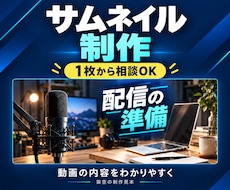動画の内容が伝わるサムネイルを作ります イメージ1