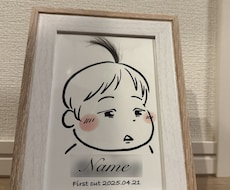 大切な記念品に！ファーストカットアート描きます イメージ1